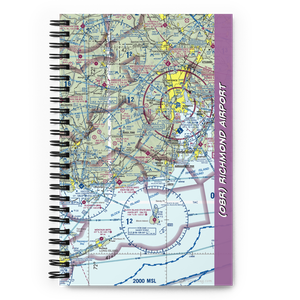 Richmond Airport (08R) VFR Sectional Notebook