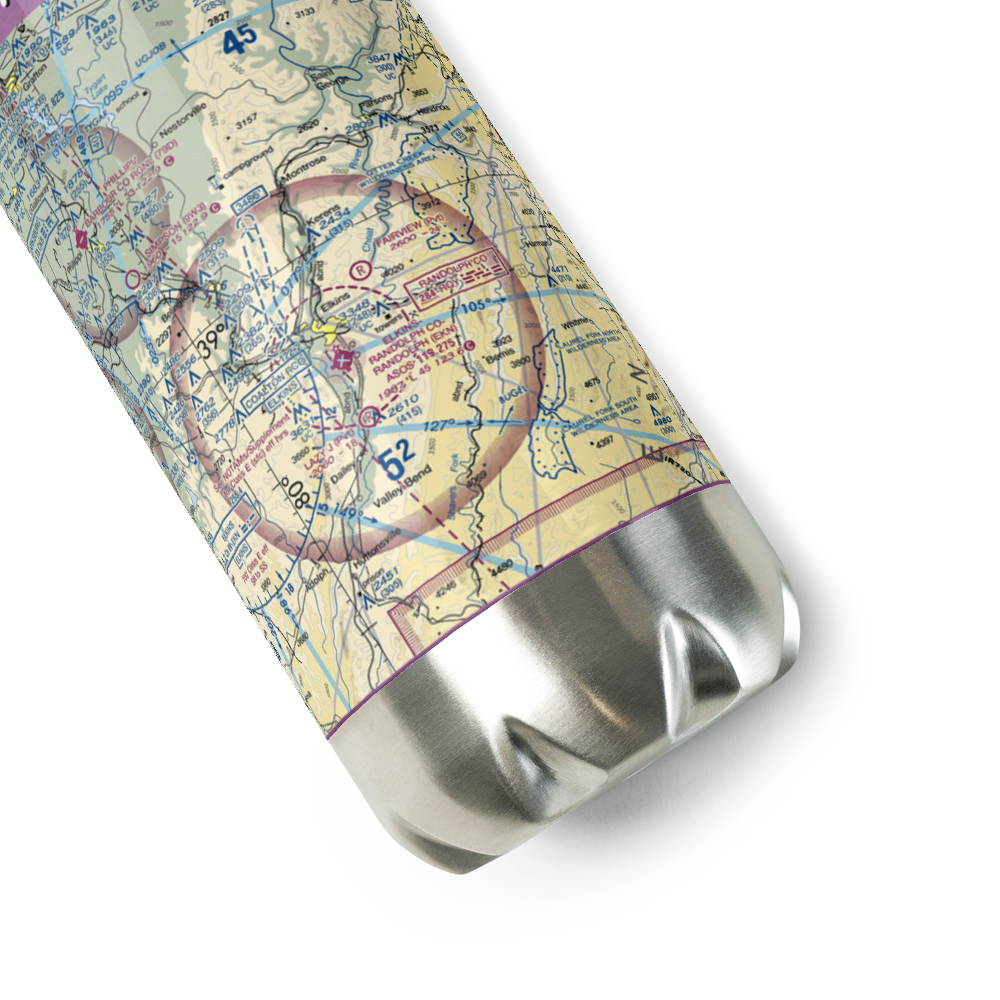 Fairview Airport (WV70) VFR Sectional Water Bottle 