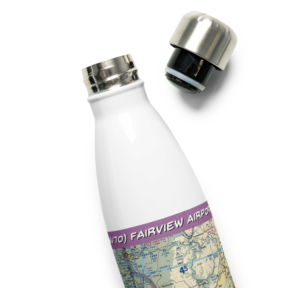 Fairview Airport (WV70) VFR Sectional Water Bottle 