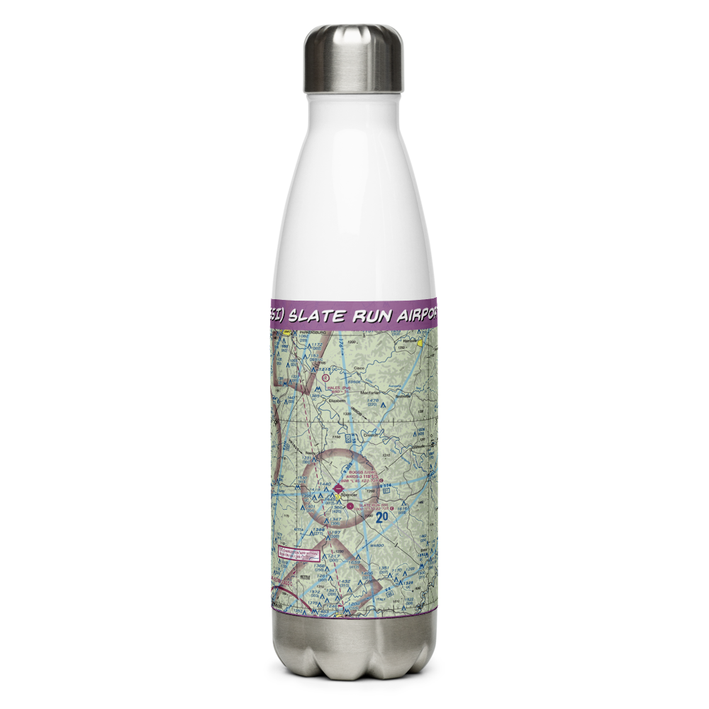 Slate Run Airport (55I) VFR Sectional Water Bottle 