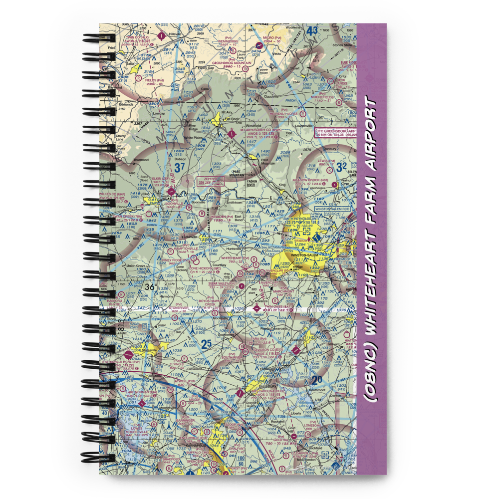 Whiteheart Farm Airport (08NC) VFR Sectional Notebook 