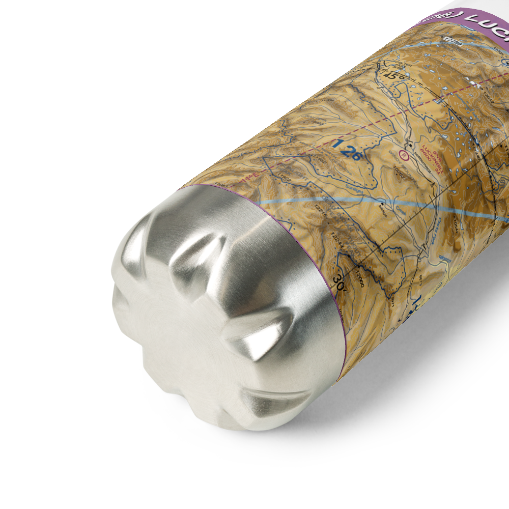 Luckinbill Airstrip (WY06) VFR Sectional Water Bottle 