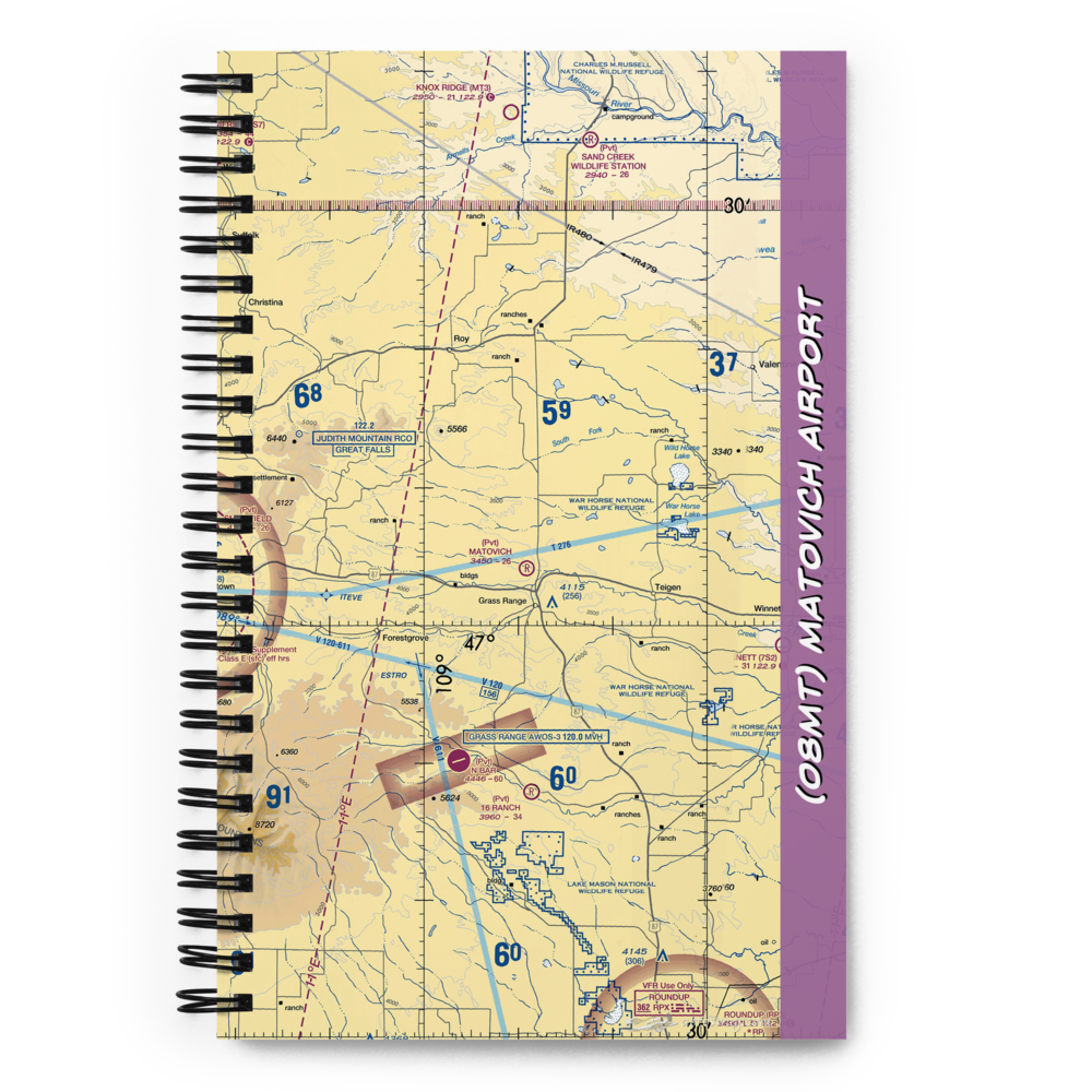 Matovich Airport (08MT) VFR Sectional Notebook 