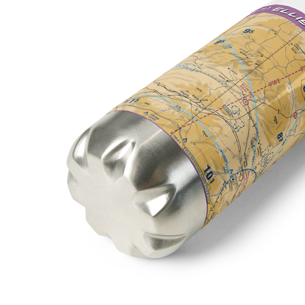 Ellis Ranch Airport (WY17) VFR Sectional Water Bottle 