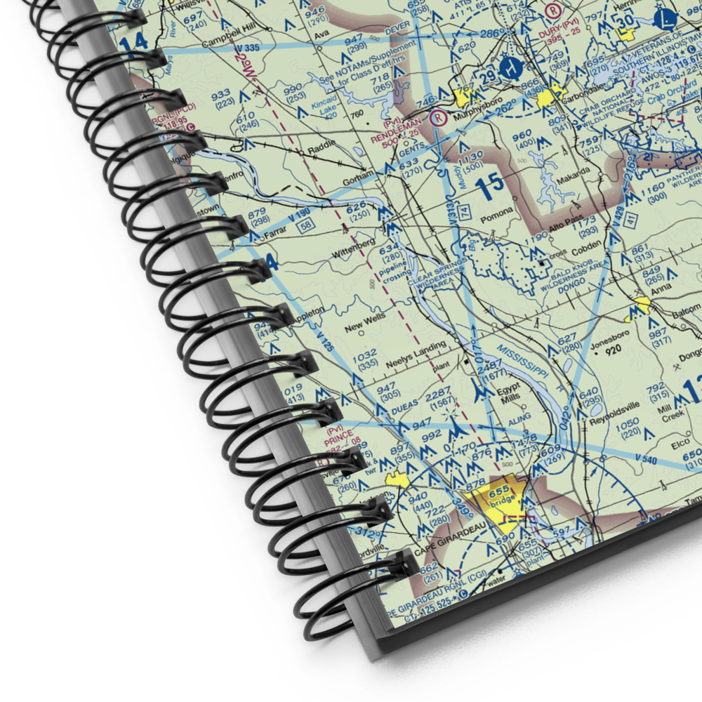 Hemmer RLA Restricted Landing Area (08IS) VFR Sectional Notebook 