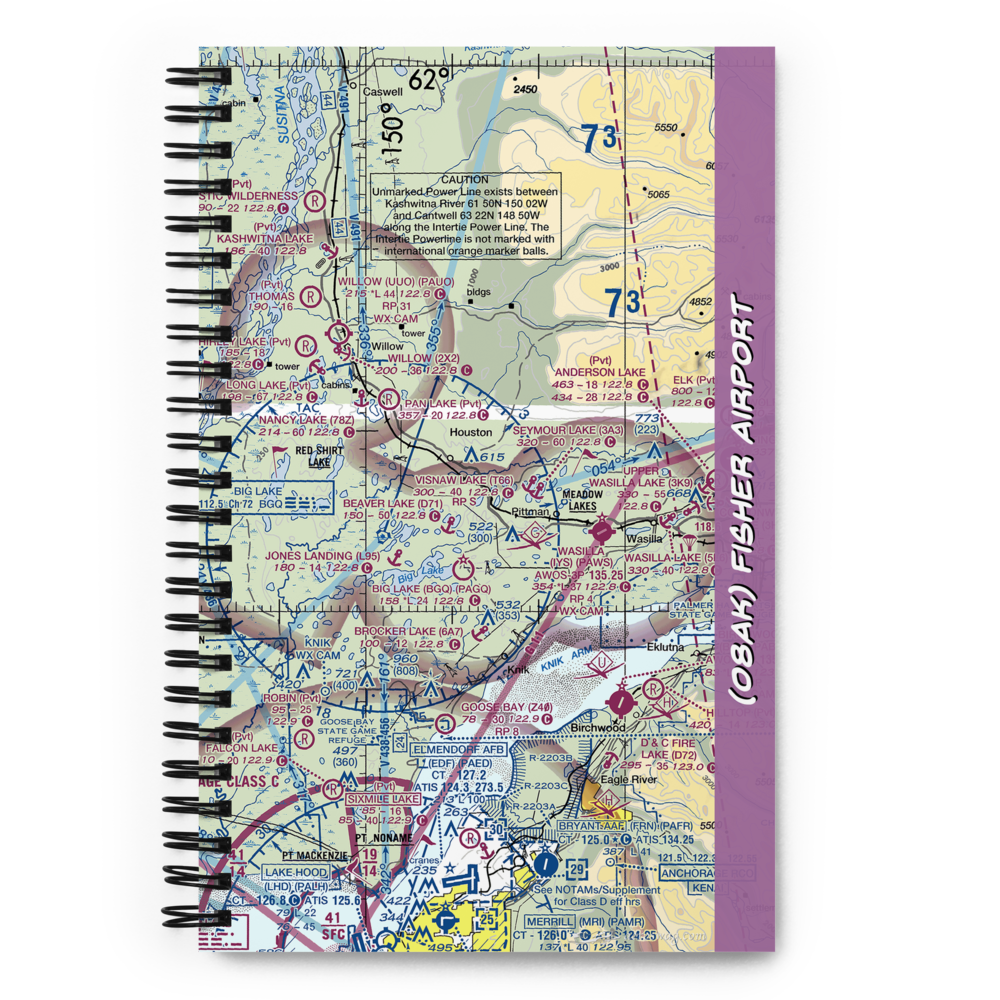 Fisher Airport (08AK) VFR Sectional Notebook 