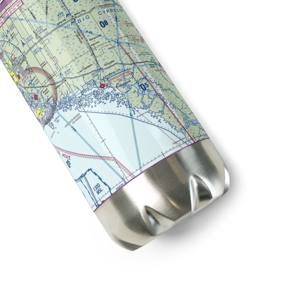 Everglades Airpark (X01) VFR Sectional Water Bottle 