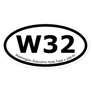 Washington Executive Hyde Field (KW32) Oval Sticker