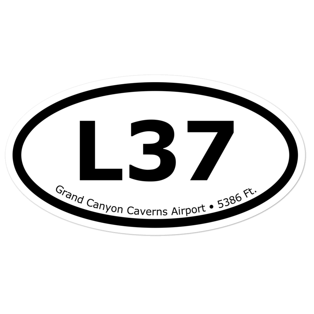 Grand Canyon Caverns Airport (L37) Oval Sticker 
