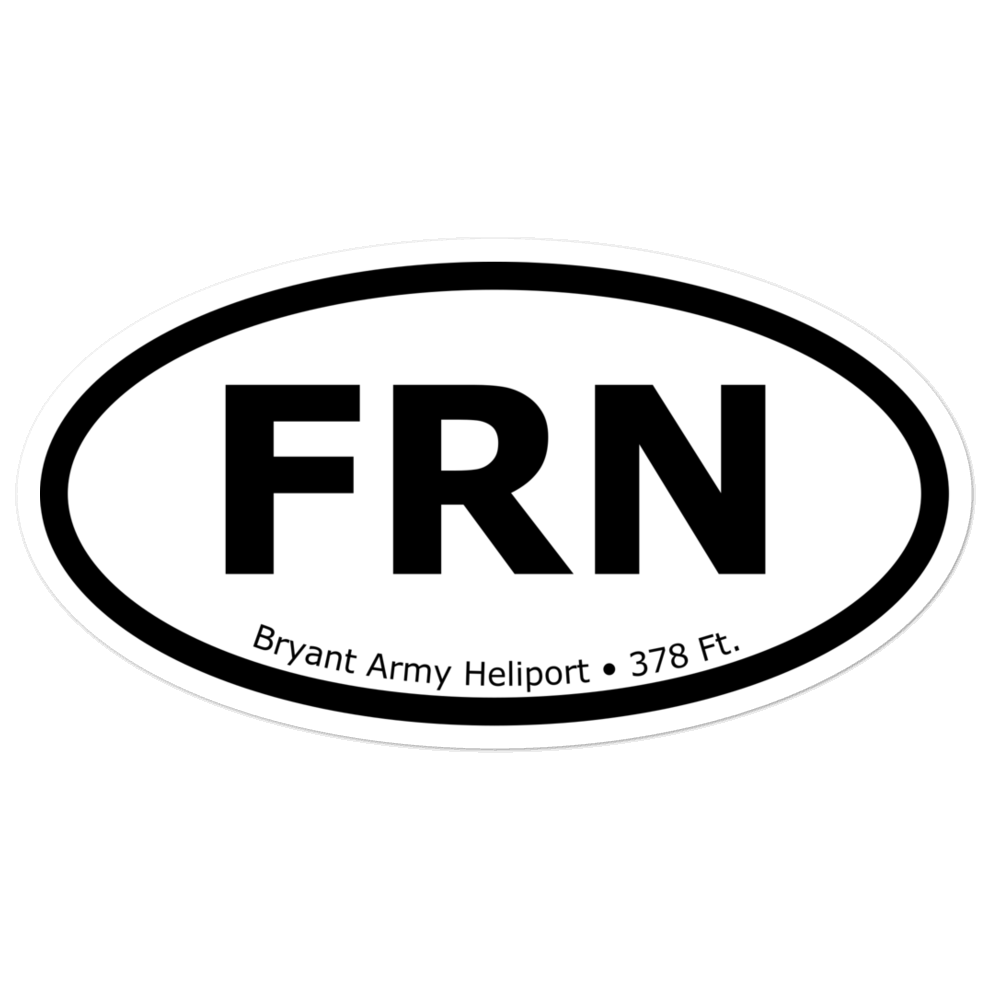 Bryant Army Heliport (PAFR) Oval Sticker 