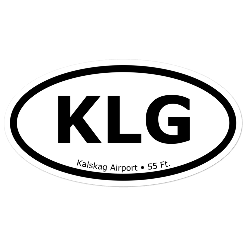 Kalskag Airport (PALG) Oval Sticker 