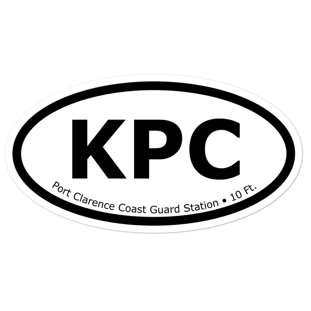 Port Clarence Coast Guard Station (PAPC) Oval Sticker 