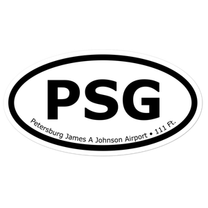 Petersburg James A Johnson Airport (PAPG) Oval Sticker