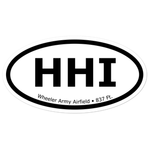 Wheeler Army Airfield (PHHI) Oval Sticker