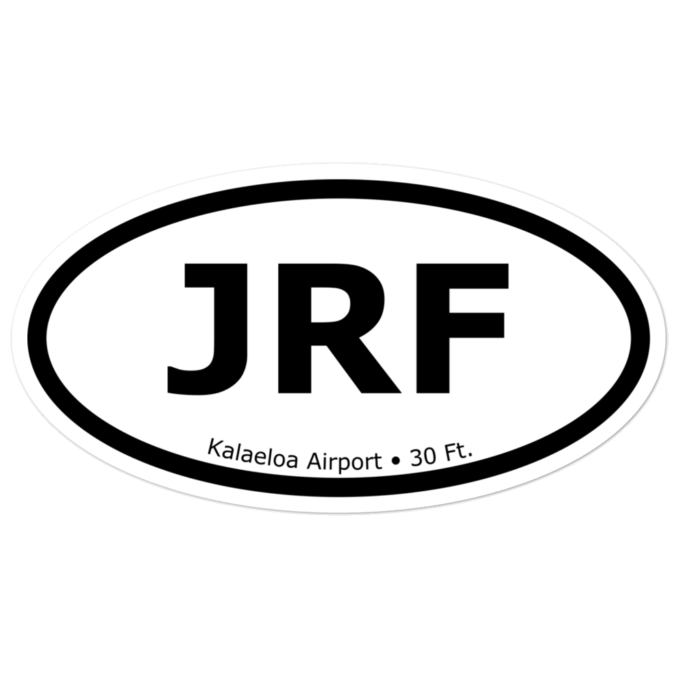 Kalaeloa Airport (PHJR) Oval Sticker 