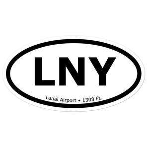 Lanai Airport (PHNY) Oval Sticker