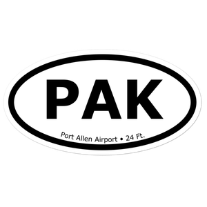 Port Allen Airport (PHPA) Oval Sticker