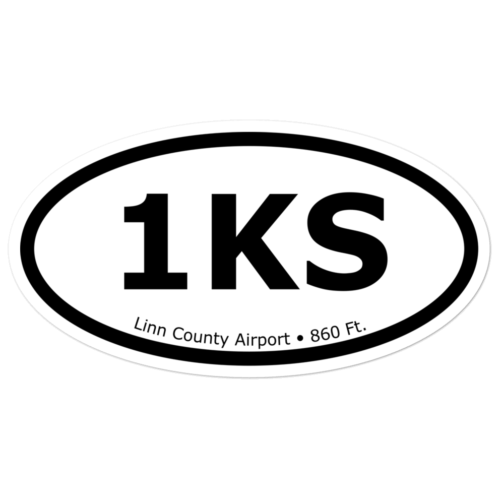 Linn County Airport (US-0429) Oval Sticker 