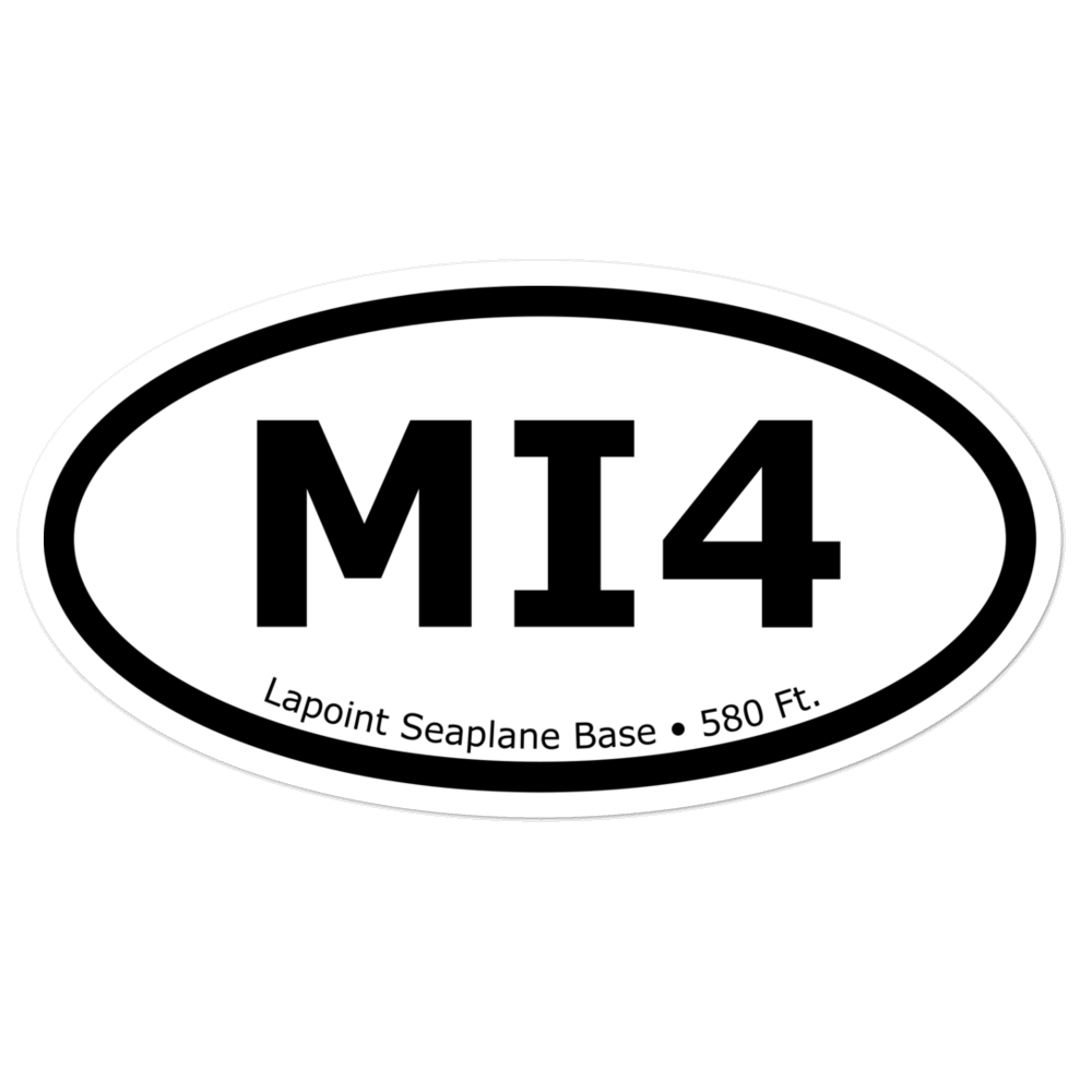Lapoint Seaplane Base (US-1231) Oval Sticker 