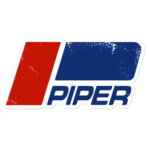 Piper Distressed Sticker