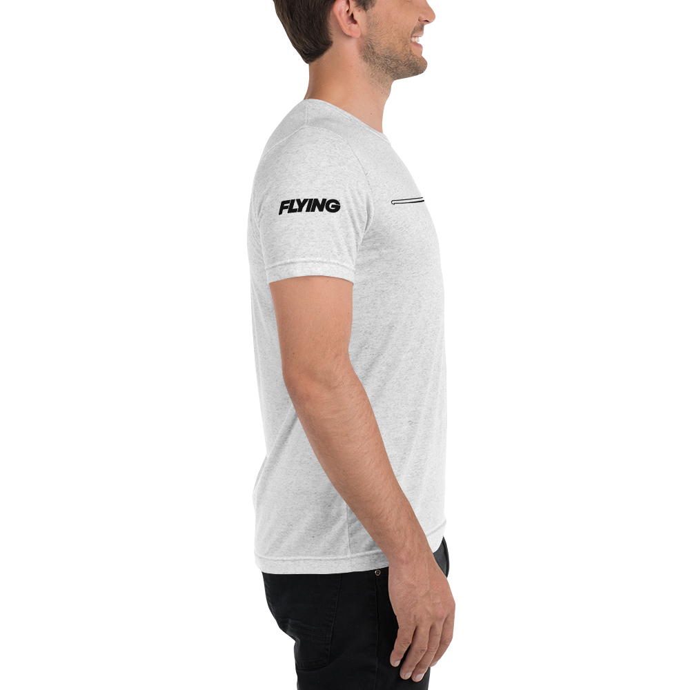 ICON A5 Schematic Tri-blend T-Shirt (black schematic outline) 
