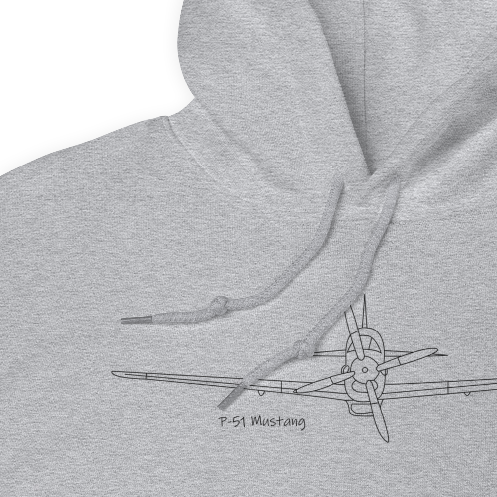 P-51 Mustang Hoodie Sweatshirt 
