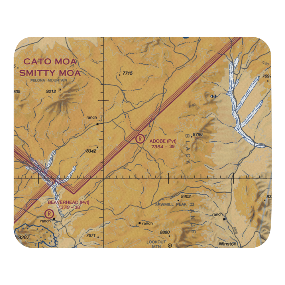 Adobe Ranch Private Airport (NM37) VFR Sectional Mouse Pad 