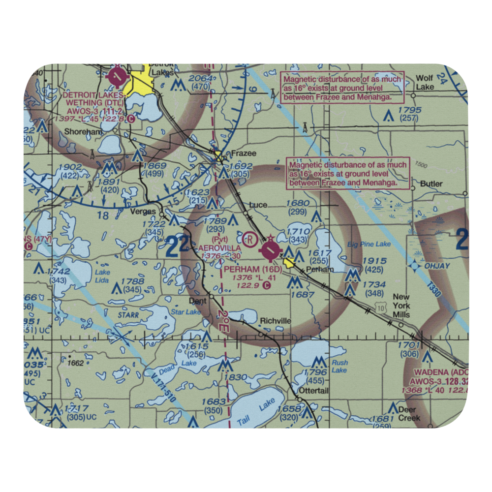 Aerovilla Airport (MN89) VFR Sectional Mouse Pad 