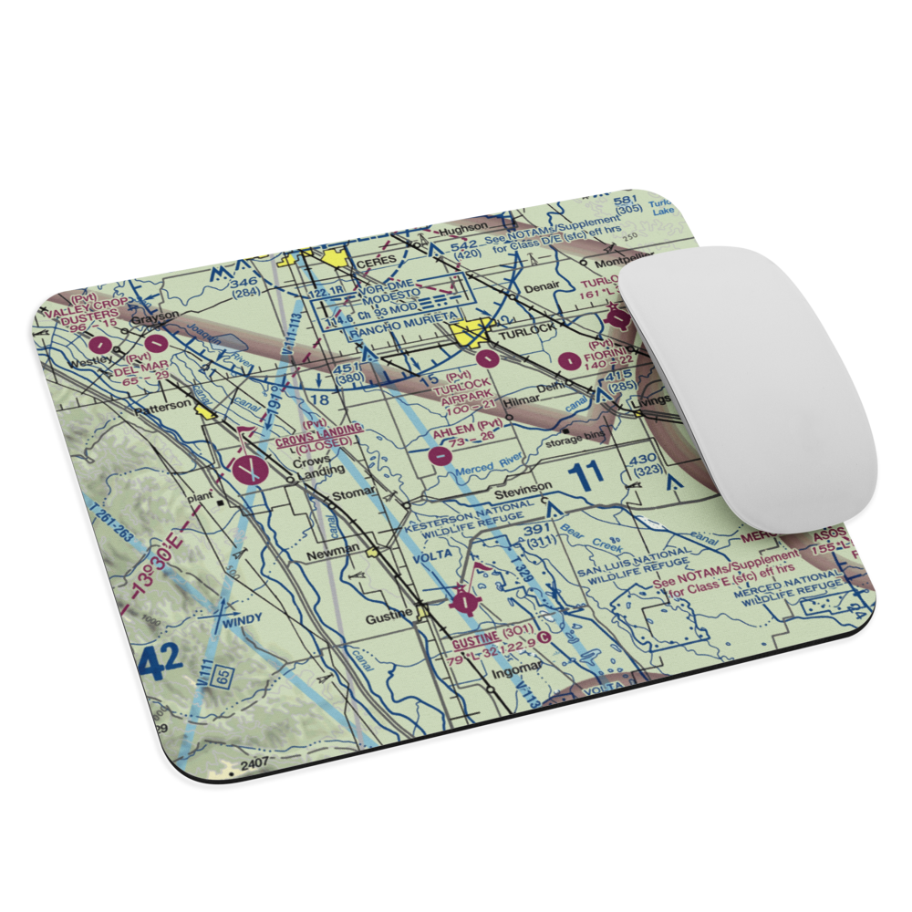 Ahlem Farms Airport (CL84) VFR Sectional Mouse Pad 