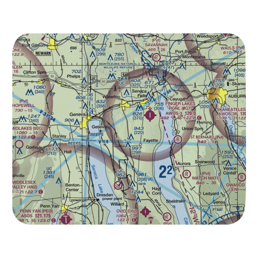 Airtrek Airport (D93) VFR Sectional Mouse Pad 