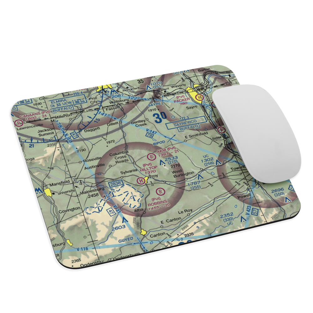 Akm Airfield (PN54) VFR Sectional Mouse Pad 