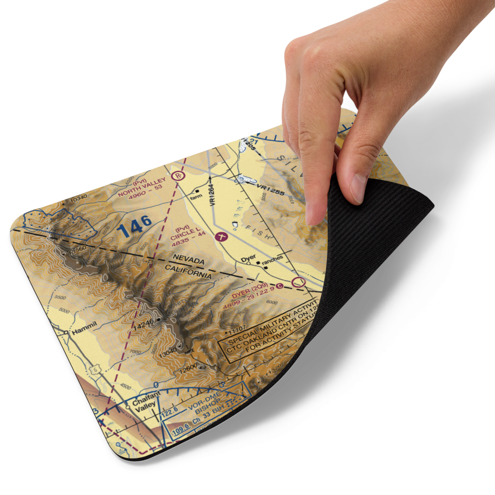 Alaki Hot Springs (US-0055) VFR Sectional Mouse Pad 