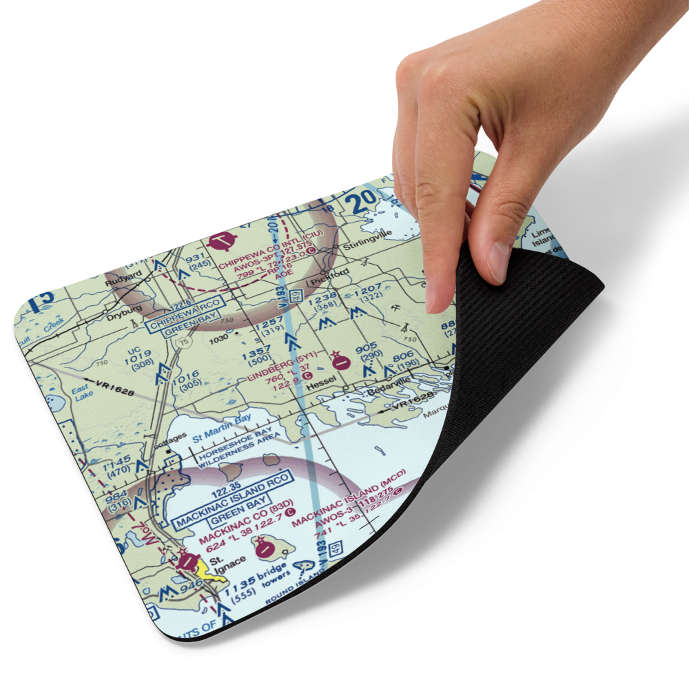 Albert J Lindberg Airport (5Y1) VFR Sectional Mouse Pad 