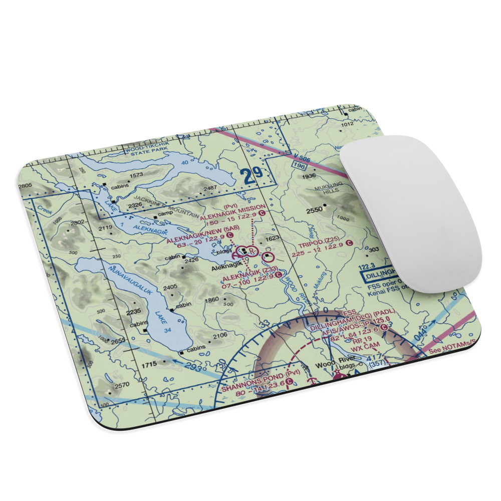 Aleknagik / New Airport (5A8) VFR Sectional Mouse Pad 