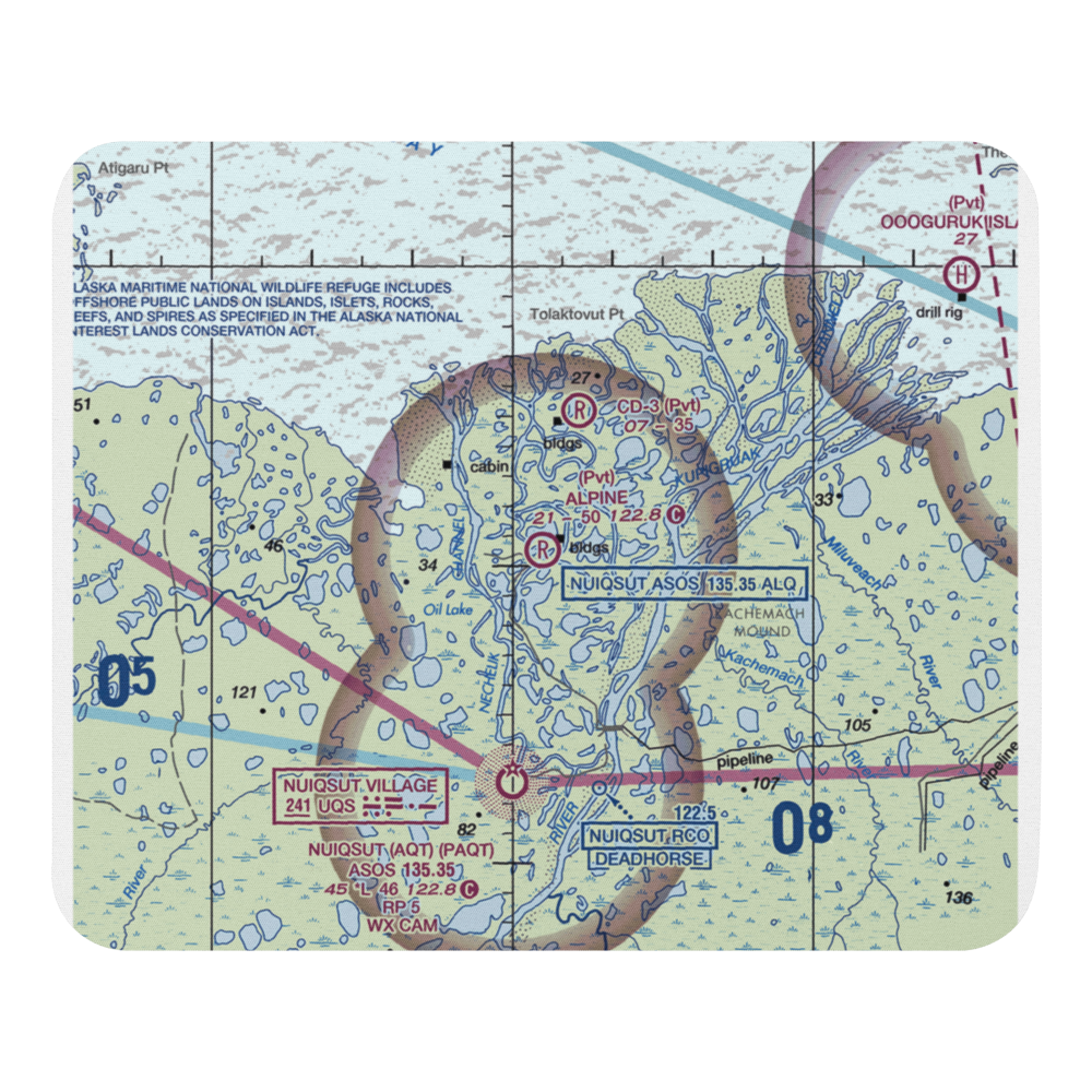 Alpine Airstrip (AK15) VFR Sectional Mouse Pad 