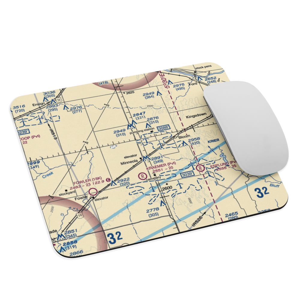 Amy Airport (SN94) VFR Sectional Mouse Pad 