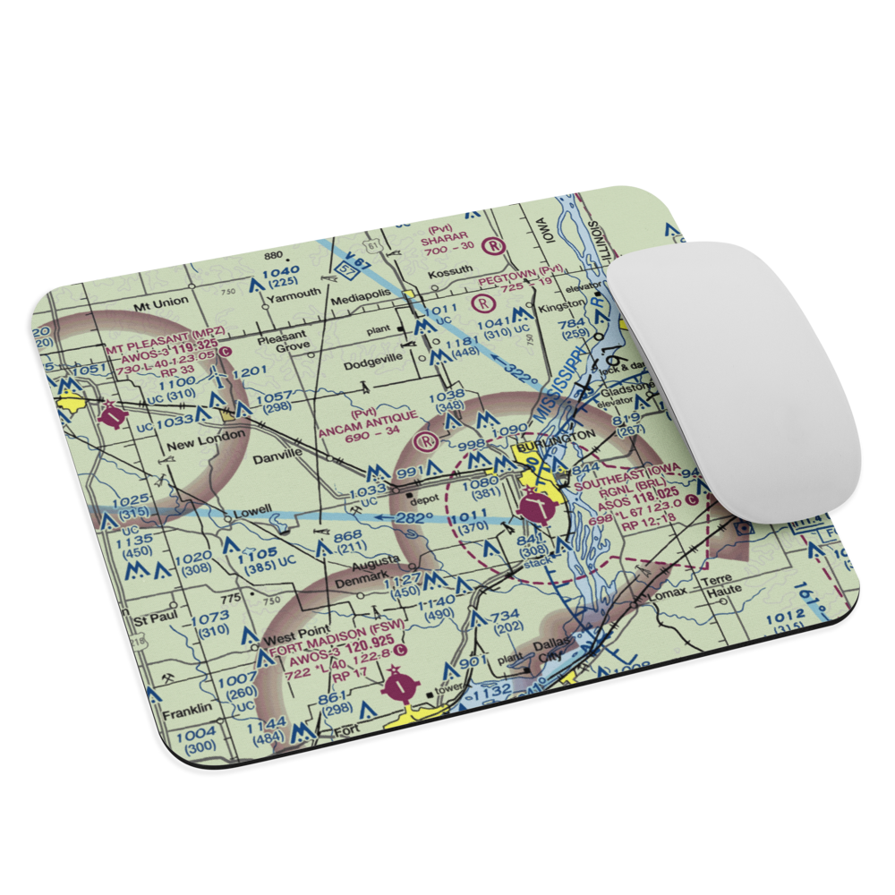 Ancam Antique Airfield (19IA) VFR Sectional Mouse Pad 