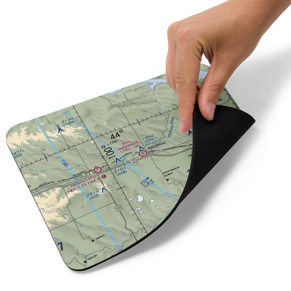 Anderson Aerial Spraying Airport (SD78) VFR Sectional Mouse Pad 