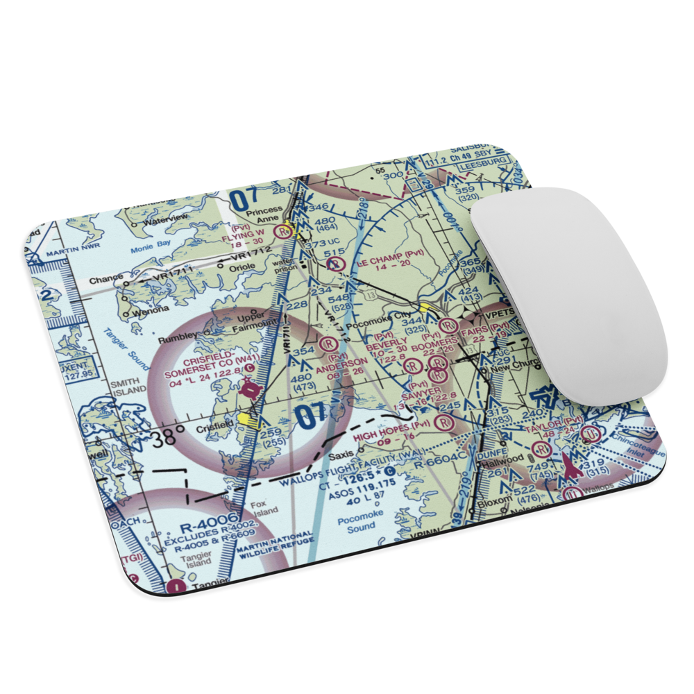 Anderson Farm Airport (2MD0) VFR Sectional Mouse Pad 