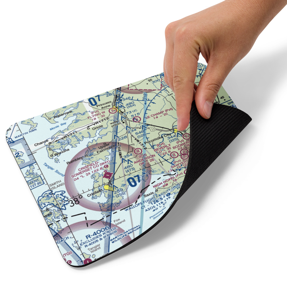 Anderson Farm Airport (2MD0) VFR Sectional Mouse Pad 