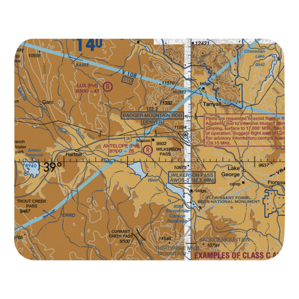 Antelope Airpark (93CO) VFR Sectional Mouse Pad 