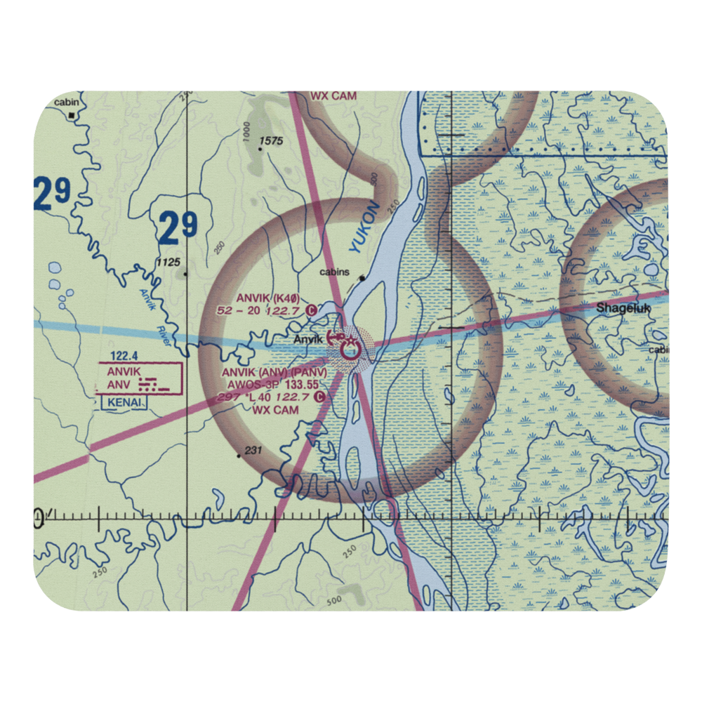 Anvik Airport (ANV) VFR Sectional Mouse Pad 