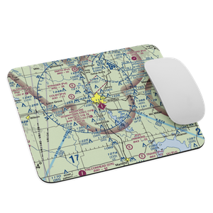 Ardmore Downtown Executive Airport (1F0) VFR Sectional Mouse Pad