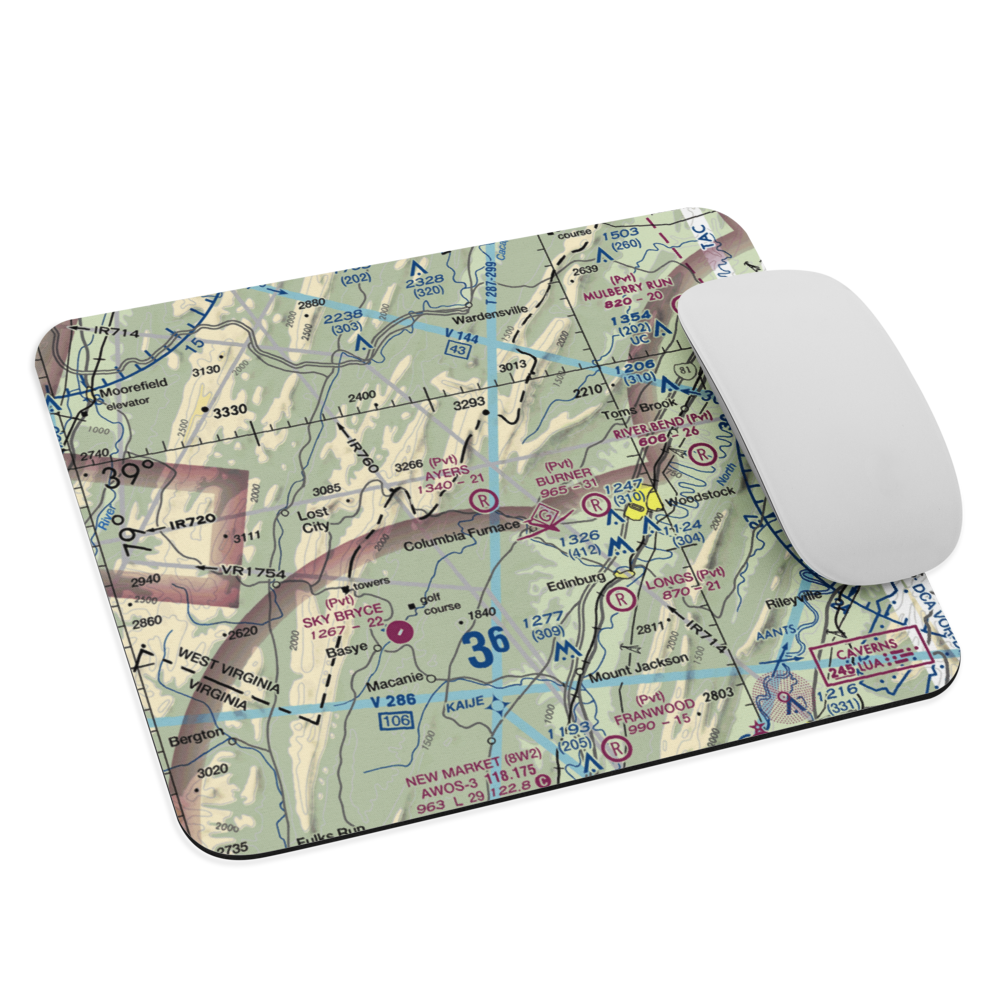 Ayers Airport (VA93) VFR Sectional Mouse Pad 