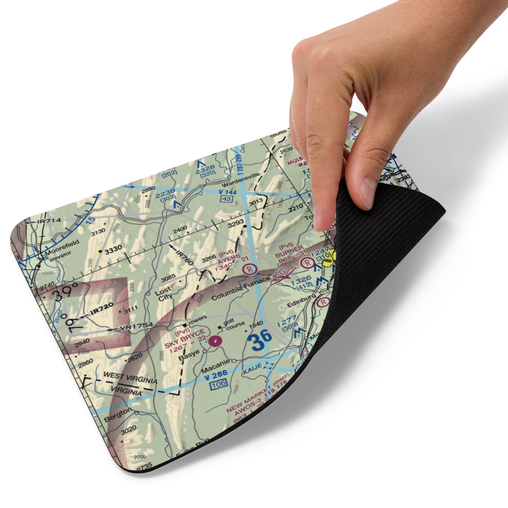 Ayers Airport (VA93) VFR Sectional Mouse Pad 