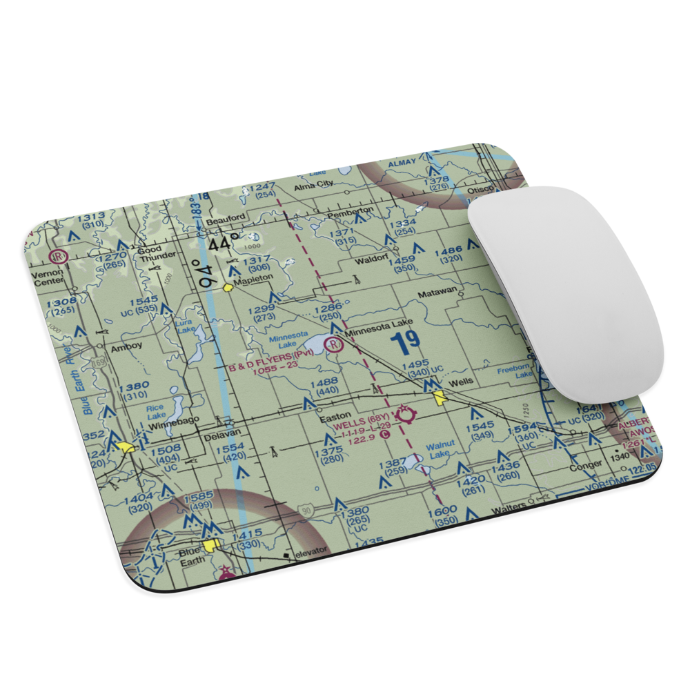 B & D Flyers International Airport (MN74) VFR Sectional Mouse Pad 