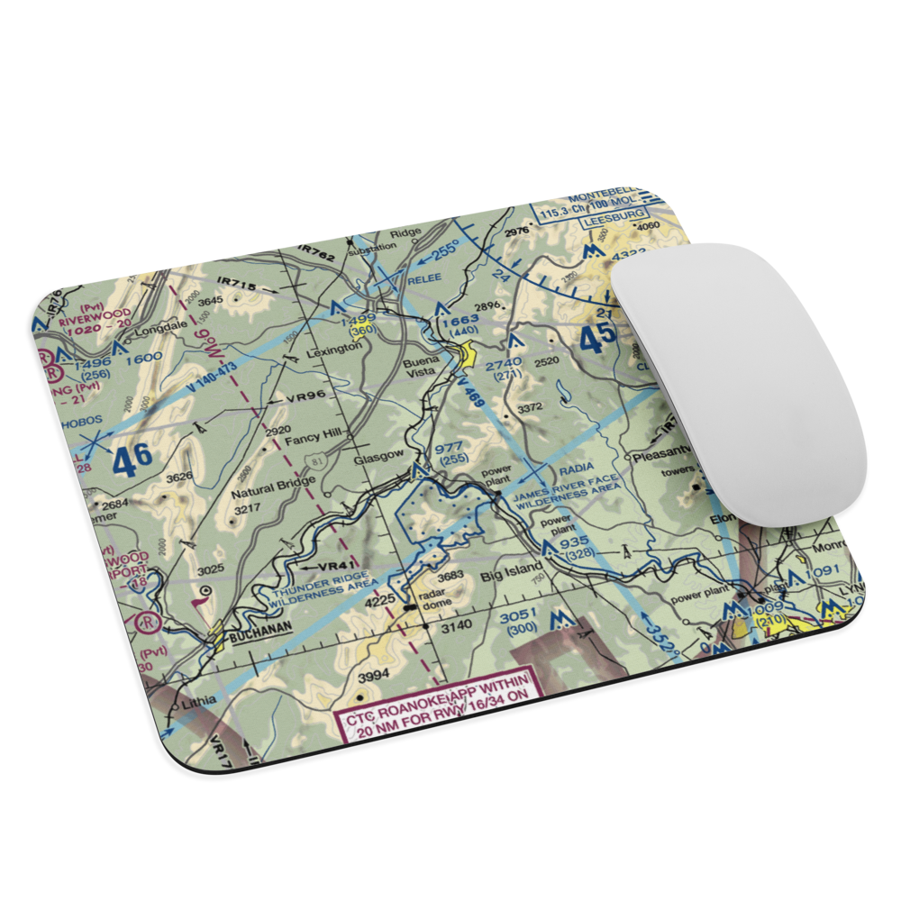 Balcony Downs Airstrip (VA43) VFR Sectional Mouse Pad 
