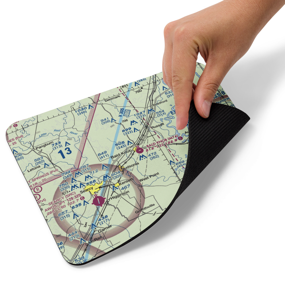 Bald Knob Municipal Airport (M74) VFR Sectional Mouse Pad 