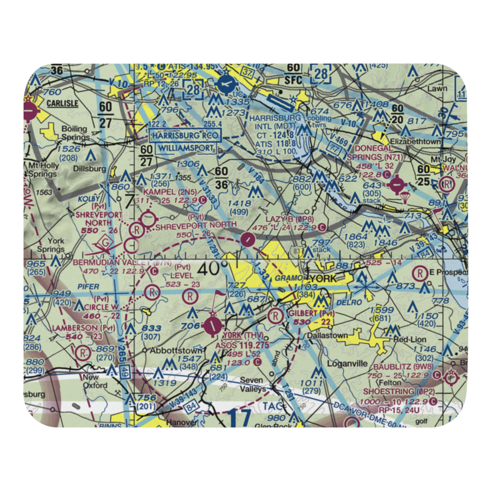 Baney's Airport (90PN) VFR Sectional Mouse Pad 