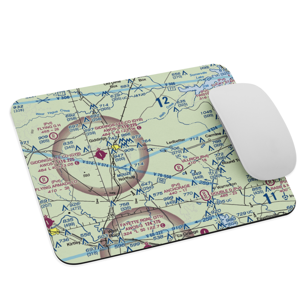 Bar S Ranch Airport (9TX1) VFR Sectional Mouse Pad 